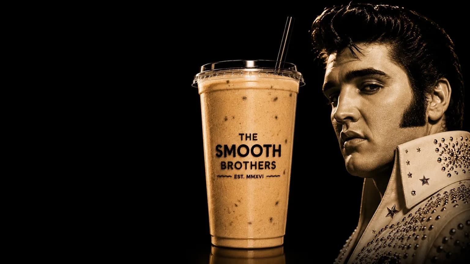 Big E smoothie in a branded The Smooth Brothers cup